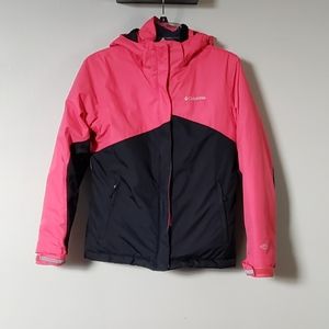 Columbia Kid's Coral/Black Coat Size 14-16